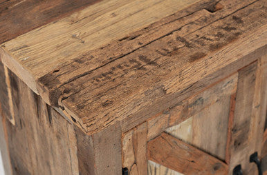 Eden Prairie Rustic Reclaimed Wood 84" Accent Cabinet