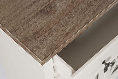 Aurora Hills Country Wire-Brushed 6 Door Accent Chest