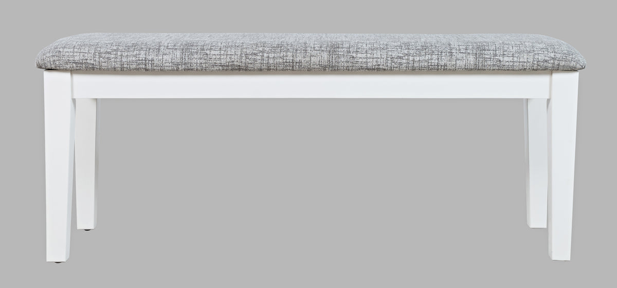 45" Upholstered Dining Bench – Solid Acacia Wood