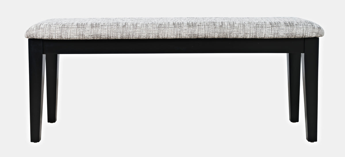45" Upholstered Dining Bench – Solid Acacia Wood