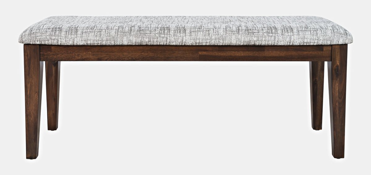 45" Upholstered Dining Bench – Solid Acacia Wood
