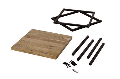 Amos Solid Wood Modern End Table