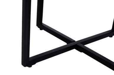 Amos Solid Wood Modern 20" Round End Table