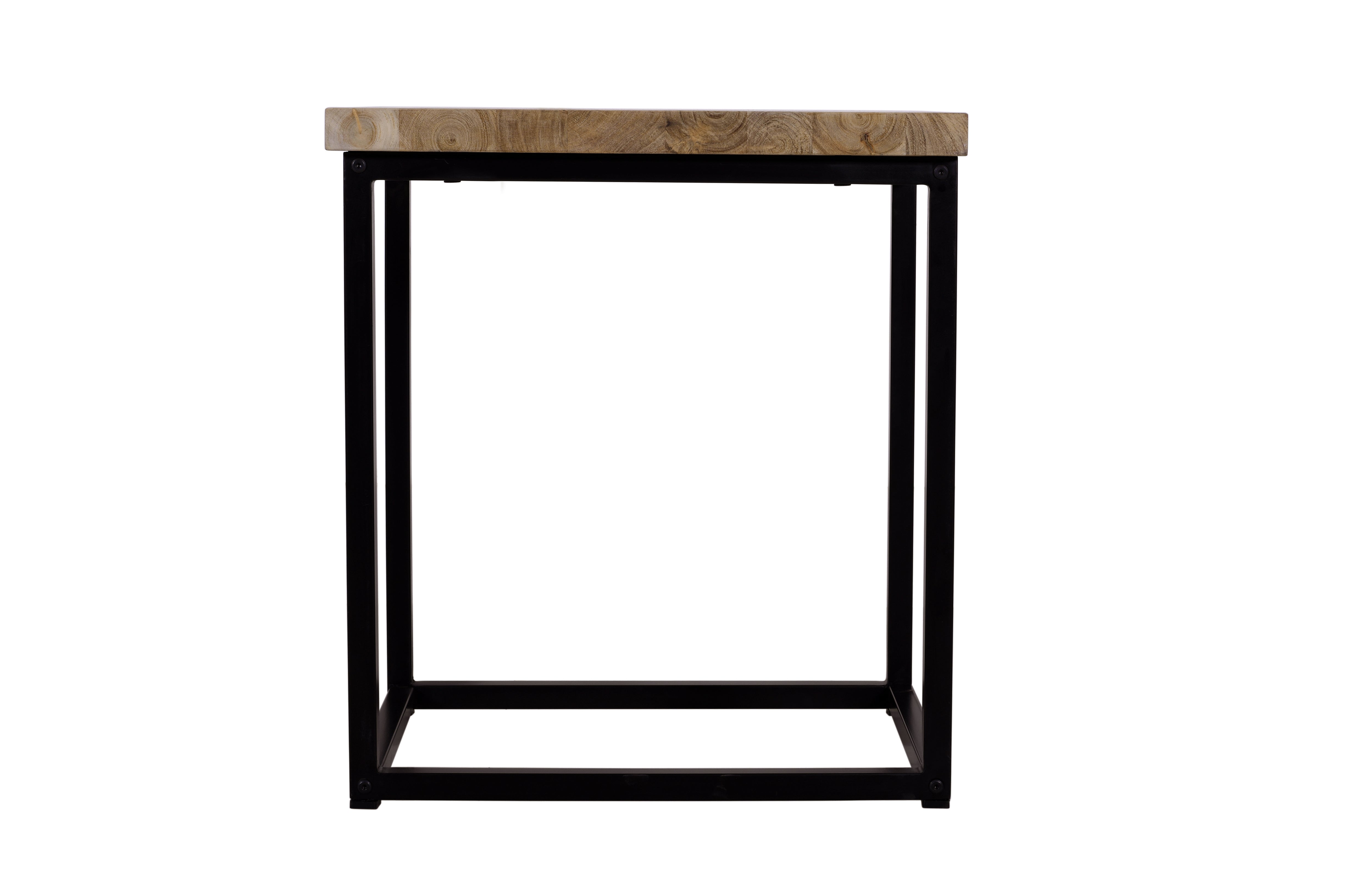 16" Solid Acacia Wood Chairside End Table