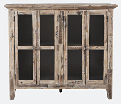 48" Coastal Charm Accent Cabinet - Acacia Wood with Four Doors