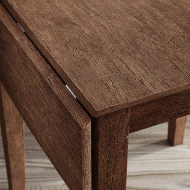 Tidal Dawn Wire-Brushed Counter Height Drop-Leaf Dining Table