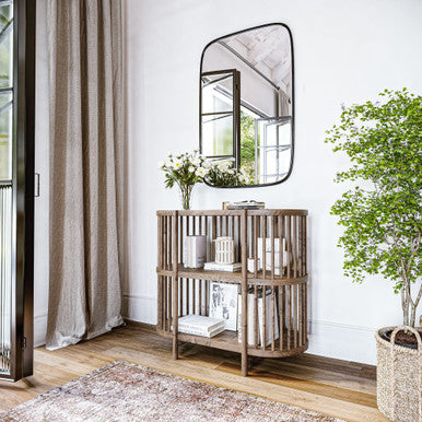 Frenzy Mid-Century Modern 36" Storage Console Accent Table