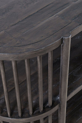 Frenzy Mid-Century Modern 36" Storage Console Accent Table