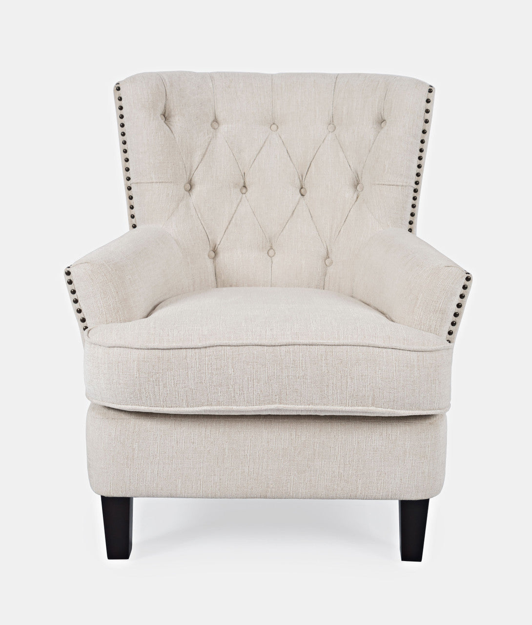 Bryce Transitional Accent Chair with Nail-head Trim