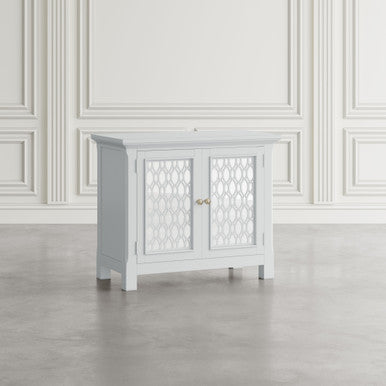 Bella 38" Luxury Mirrored Accent Storage Cabinet