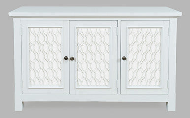 Bella 54" Luxury Mirrored Accent Storage Cabinet