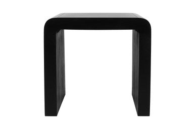 Manhattan Solid Wood Square Waterfall Curved End Table