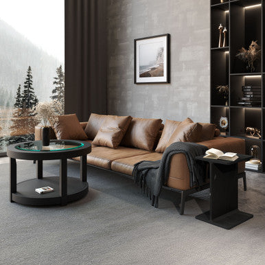Henry Luxury Genuine Solid Marble Icon End Table