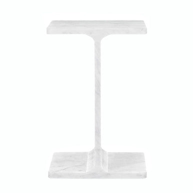 Henry Luxury Genuine Solid Marble Icon End Table