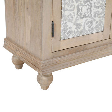 Adele 71" Solid Wood Rustic Four-Door Sideboard Cabinet