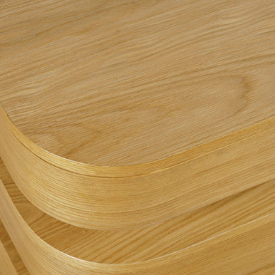 Rush Modern Floating Sculpture Coffee Table with Caster Wheels