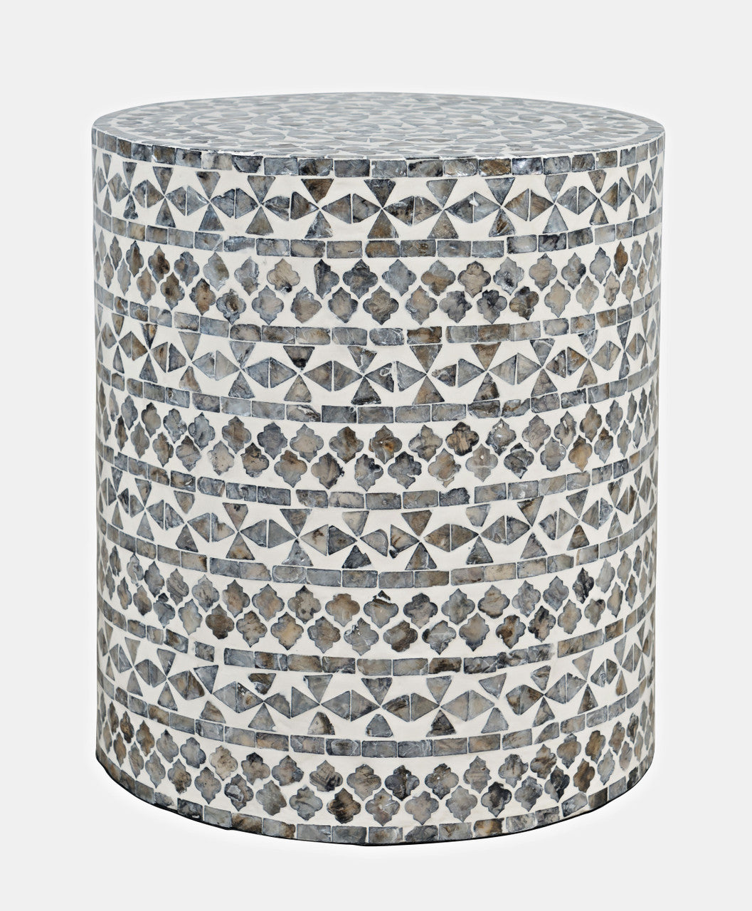 World Vault Small Terrazzo Capiz Shell Accent Table