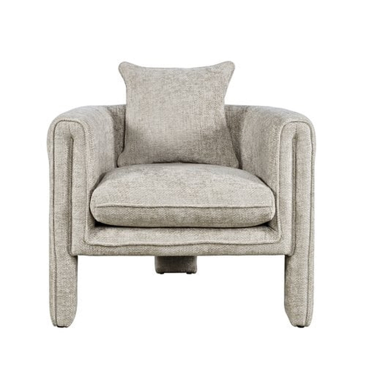 Aspen Upholstered Vintage Accent Armchair with Pillow
