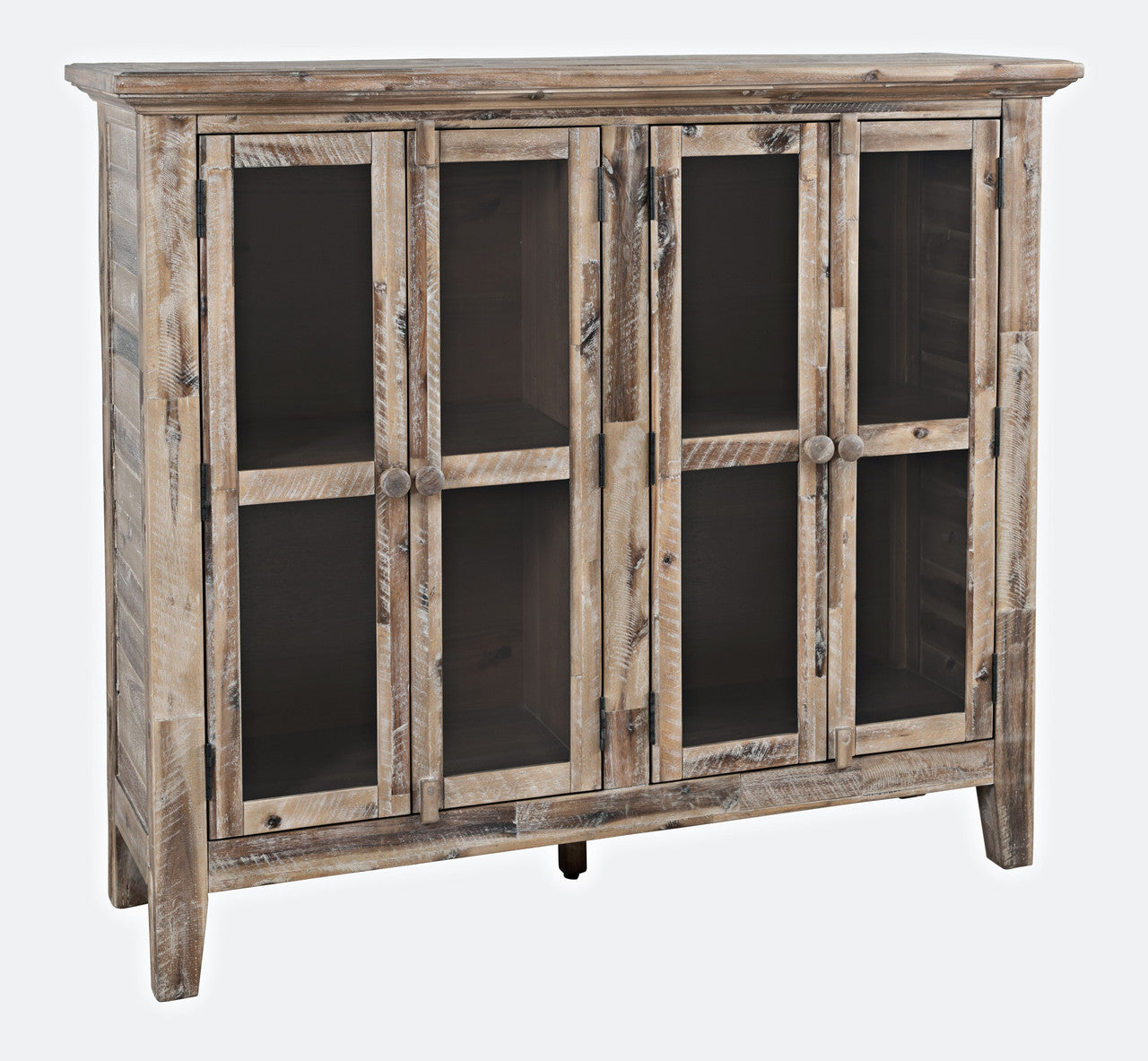 48" Coastal Charm Accent Cabinet - Acacia Wood with Four Doors