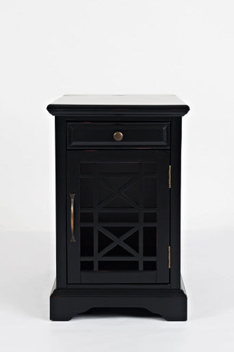 Artisan USB Charging Chairside End Table