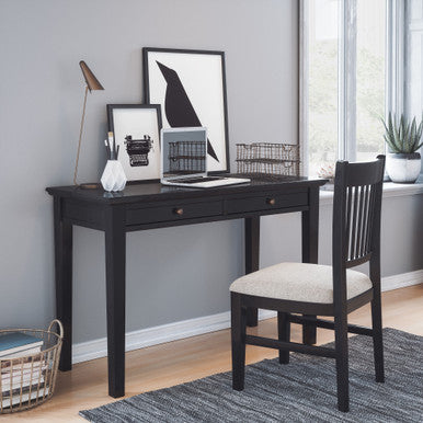 Artisan Slat-Back Upholstered Desk Chair