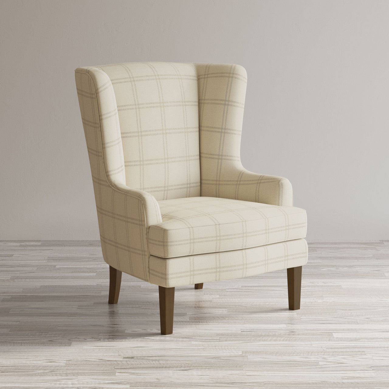 Frais Traditional Upholstered Wingback Accent Chair