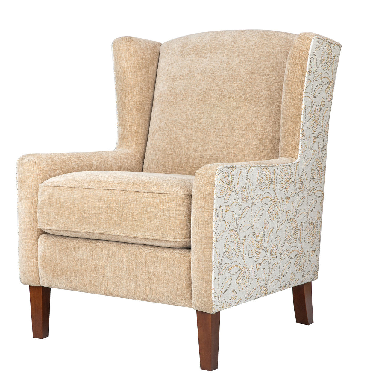 Thomas Vintage Classic Wingback Upholstered Accent Chair