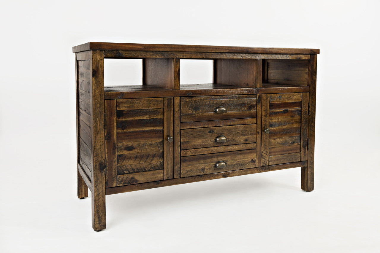 Artisan's Fusion Rustic Distressed Acacia Media Console 50" Tv Stand