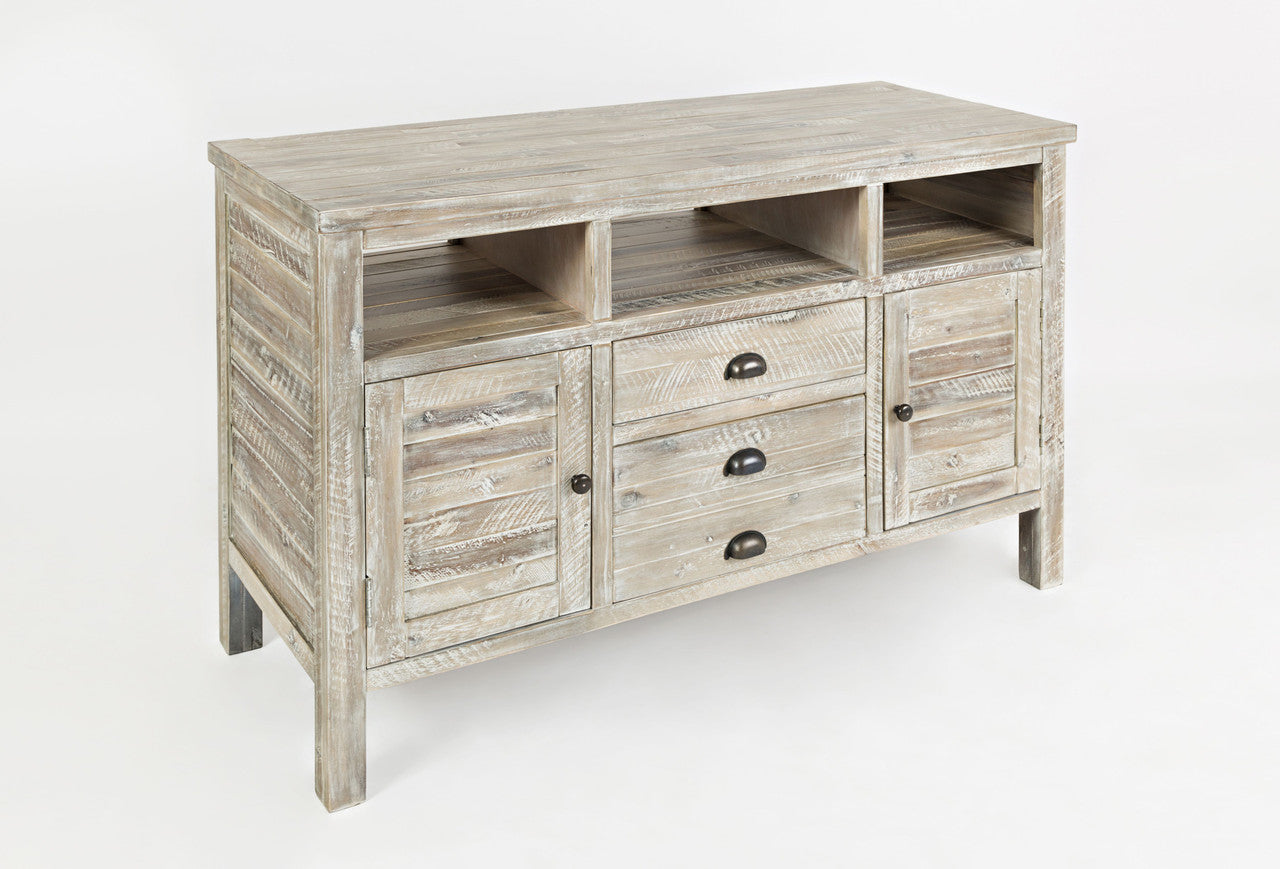 Artisan's Fusion Rustic Distressed Acacia Media Console 50" Tv Stand