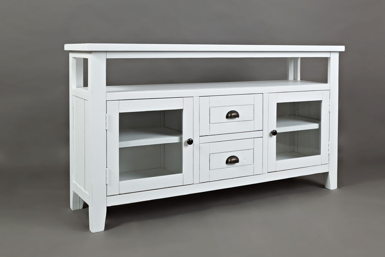 Artisan's Fusion Farmhouse Acacia Storage Console Tv Stand