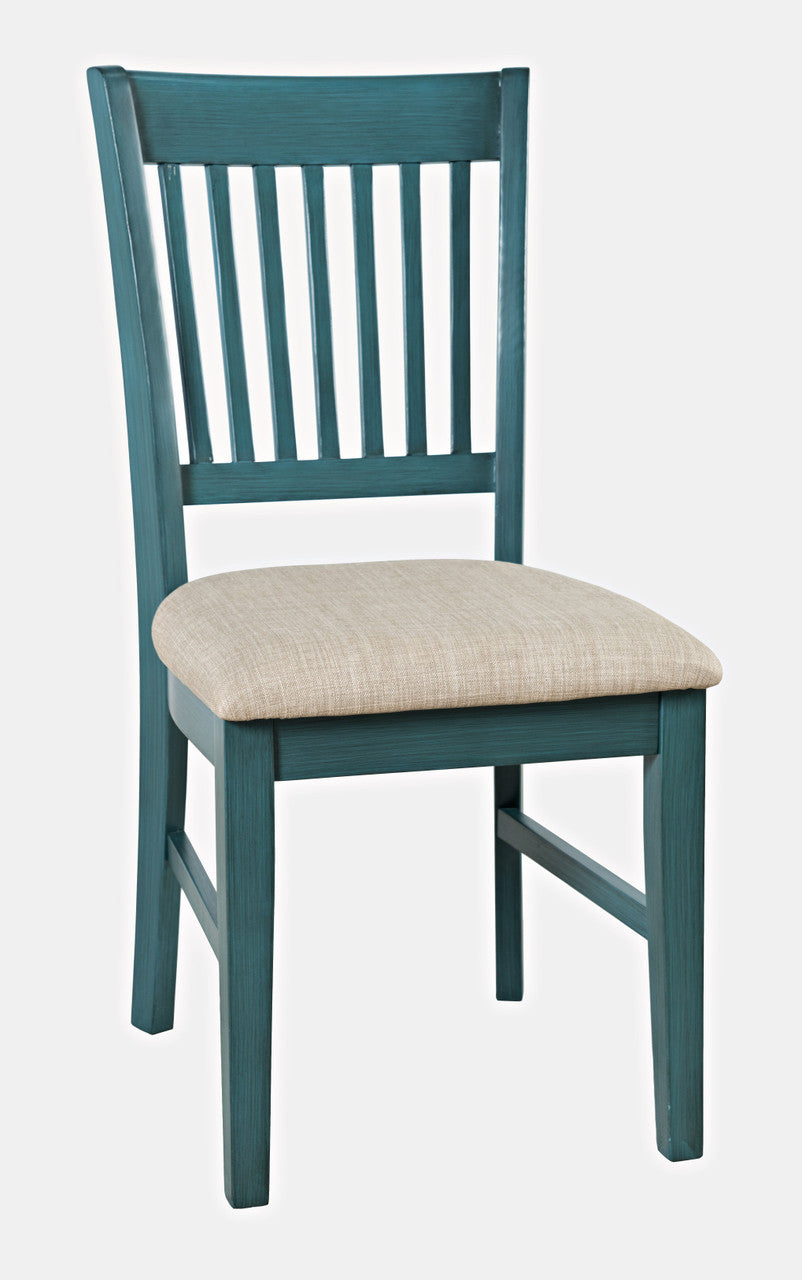 Artisan Slat-Back Upholstered Desk Chair