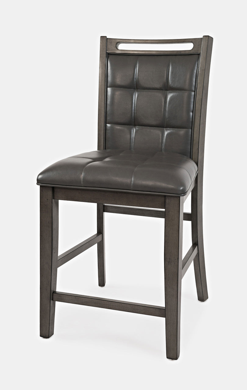 Manchester Contemporary Upholstered Counter Stools (Set of 2)