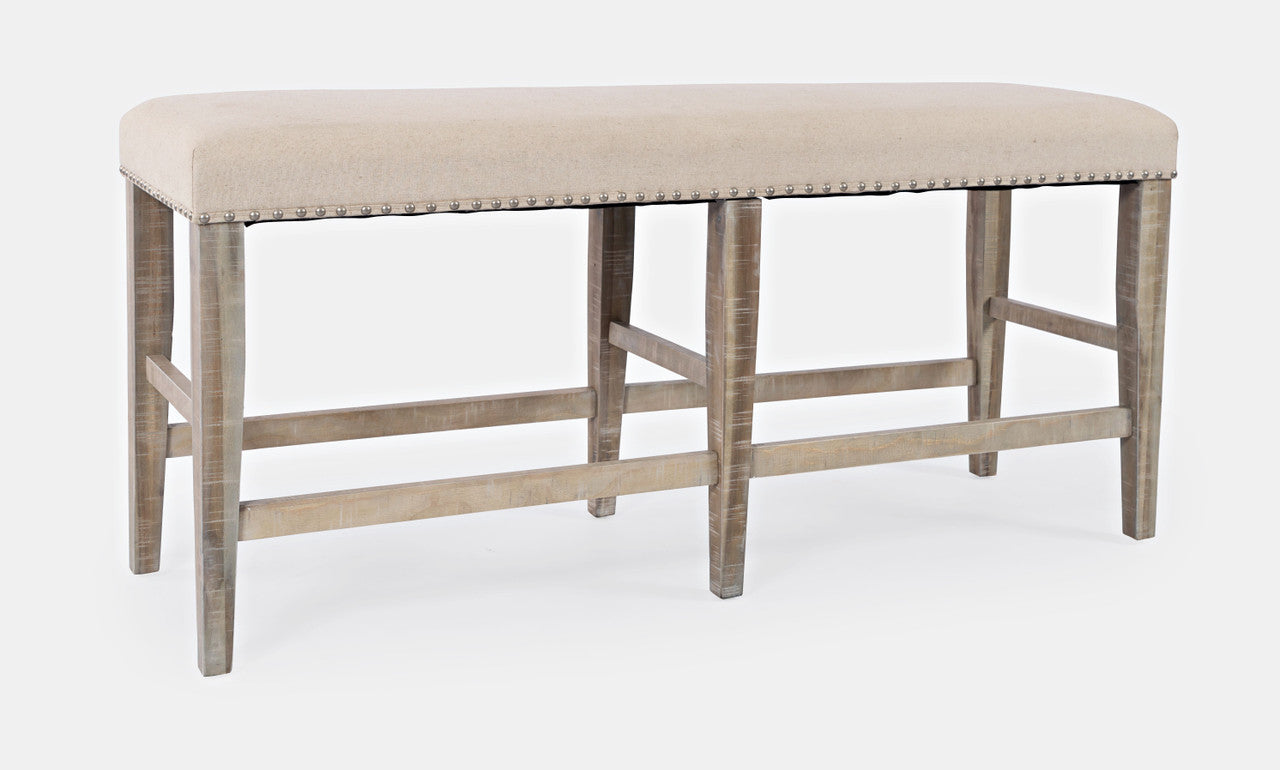 Vista 52" Backless Upholstered Counter Height Bench