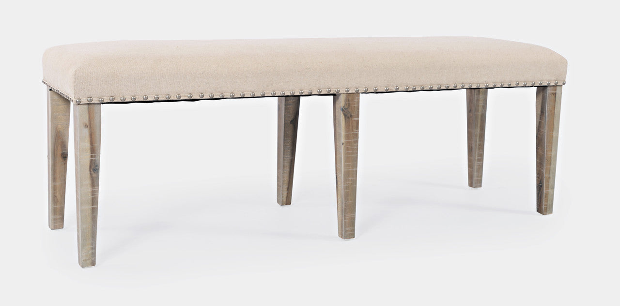 Vista Transitional 52" Backless Upholstered Dining Bench