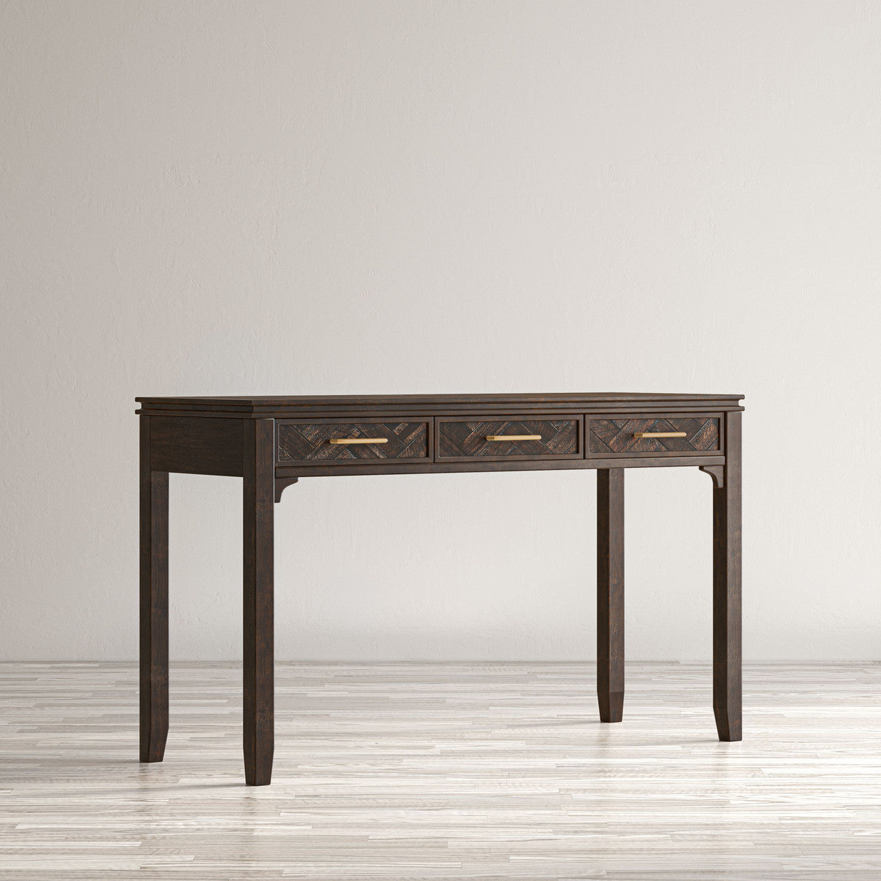 Urban Mid-Century Modern Chevron USB Charging Desk