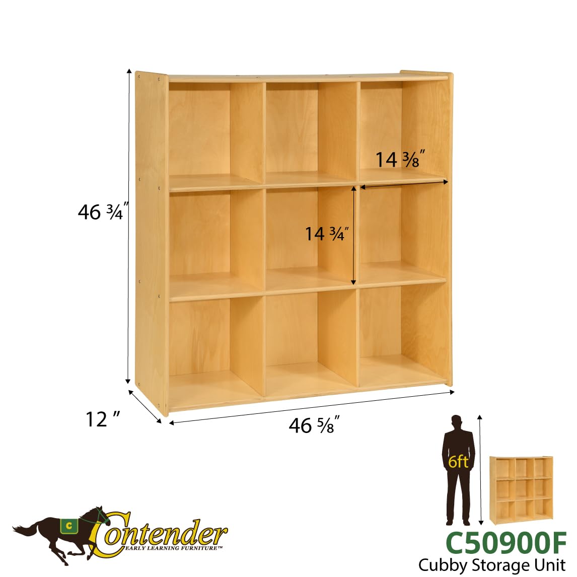 Contender Big Cubby Storage with 9 Cubbies - RTA
