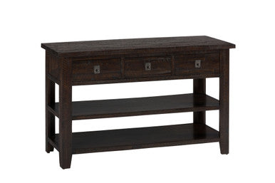 Lagoon 50" Distressed Rustic Solid Wood Sofa Console Table