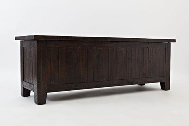 Lagoon Distressed Rustic Solid Wood Blanket Chest
