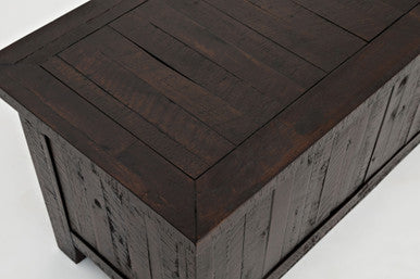 Lagoon Distressed Rustic Solid Wood Blanket Chest