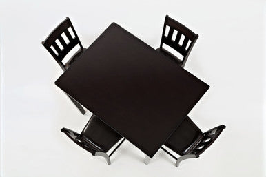 Dark Rustic Prairie 5-Piece Counter Height Dining Set