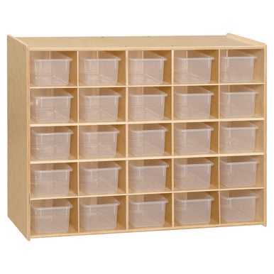 Contender 25 Cubbies Cabinet with Translucent Trays