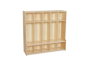 Contender 5-Section Coat Locker With Bench & Cubby Storage