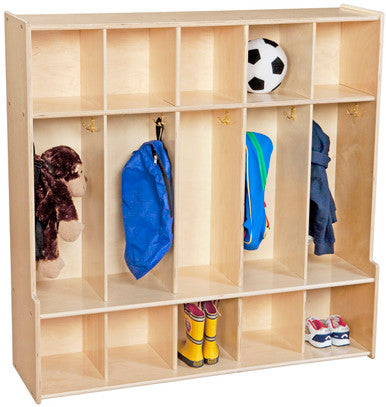 Contender 5-Section Coat Locker With Bench & Cubby Storage