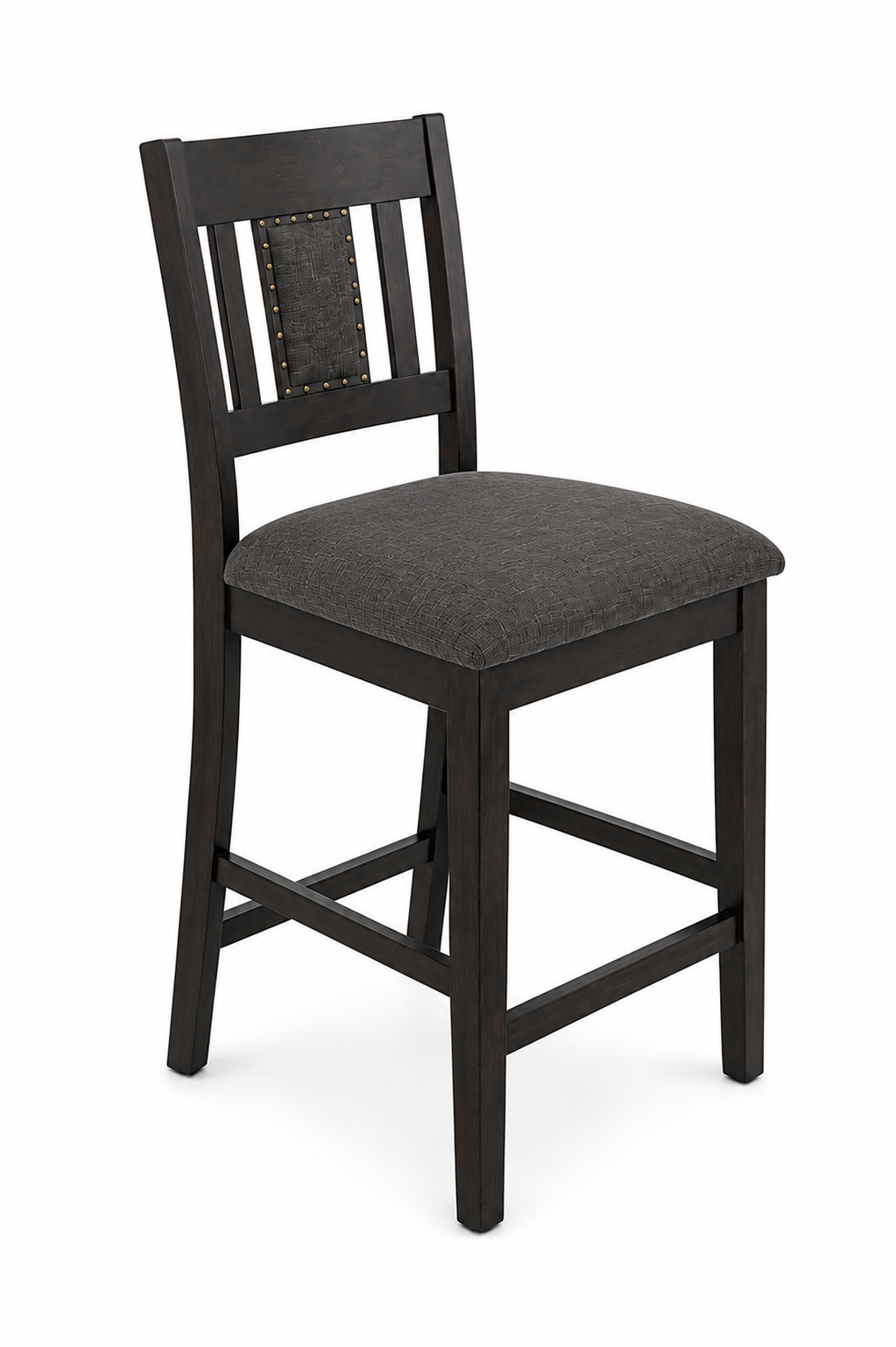 American Rustics Upholstered Slatback Stool (Set of 2)
