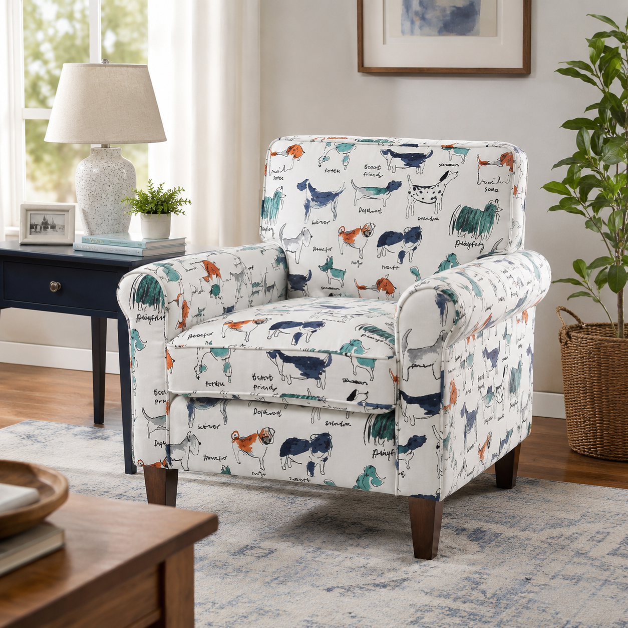 Baxter Puppy Upholstered Classic Accent Chair