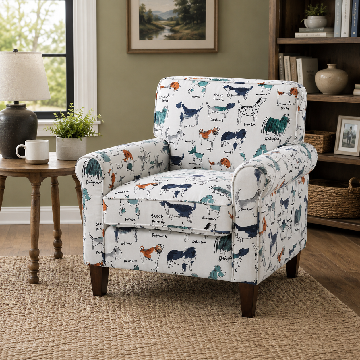 Baxter Puppy Upholstered Classic Accent Chair
