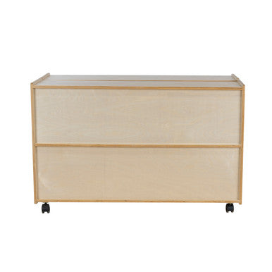 RRI Goods Montessori Birch Wood Folding Bookcase with Casters