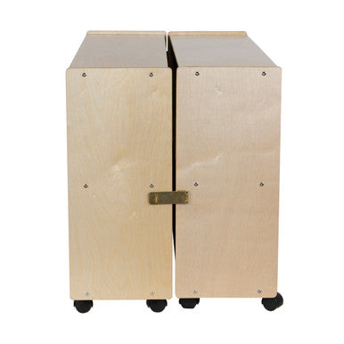 RRI Goods Montessori Birch Wood Folding Bookcase with Casters