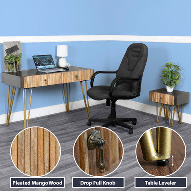 Writing Desk with Hairpin Legs