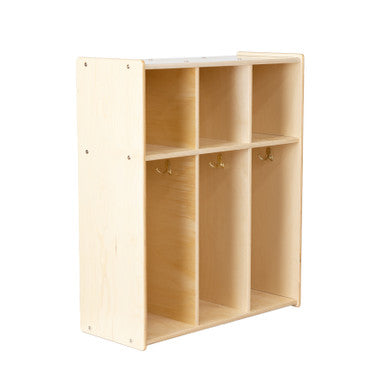 3-Section Classroom Coat Locker and Backpack Hanger